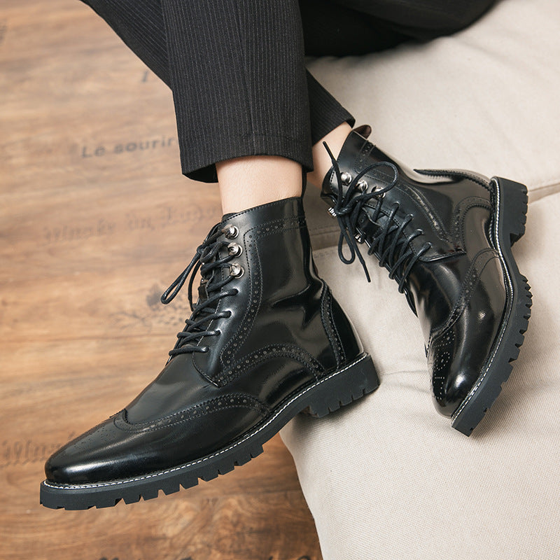Extérieur Dentelle Haut Mode Martin Bottes