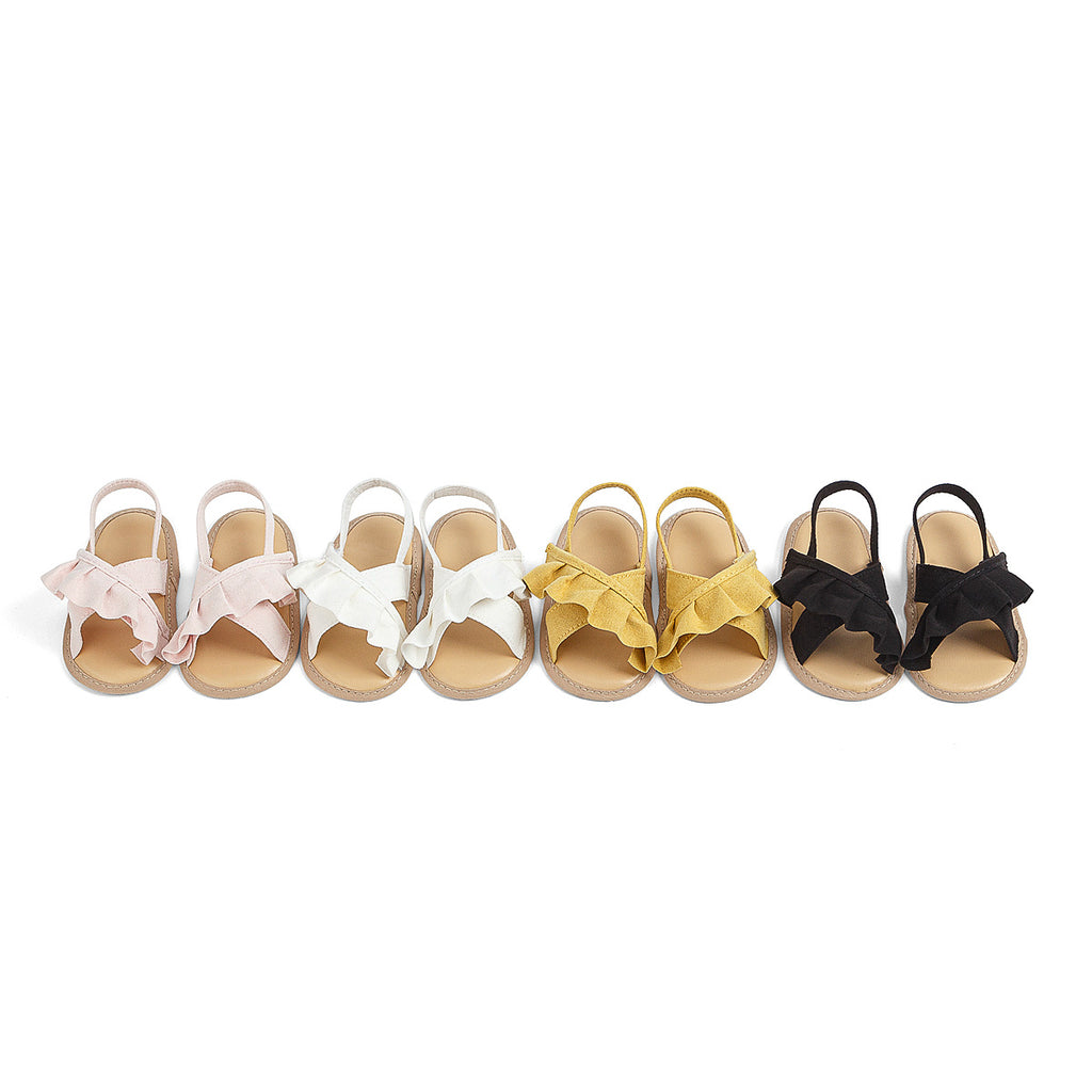 Printemps et été bébé fille tout-petit Chaussures Soft Bottom Lace