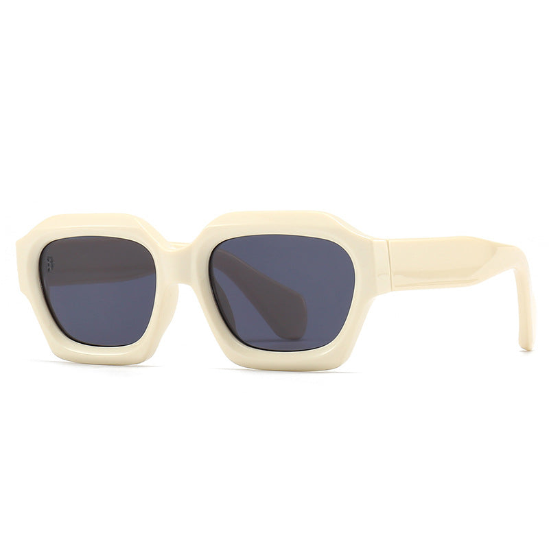Lunettes de soleil européennes et américaines Irrégulier Polygon Trend Street Snap Modern Charm Retro Su
