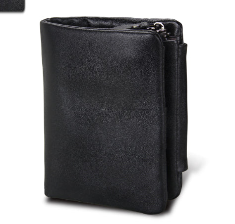 Portefeuille en cuir rétro pour homme Fentes de cartes multiples