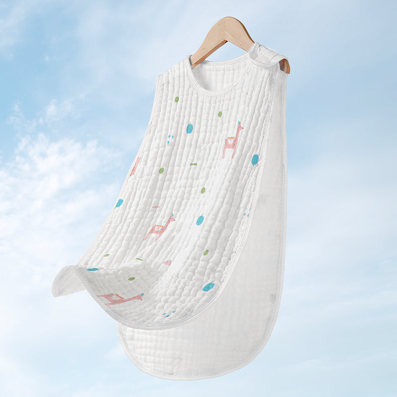 Cotton Gauze Sleeveless Vest Newborn Sac de couchage pour enfants