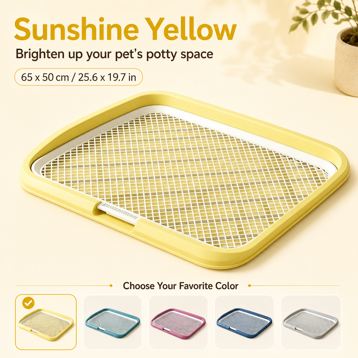Pot de chien avec grille amovible