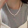 Femmes Mode Faux Perle Collier Chaîne Niche Design de luxe Élégant collier de sweater pour