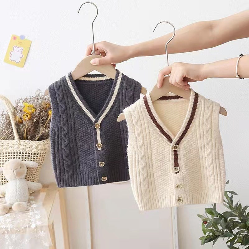 Chandail Chandail Bébé Chandail Vest Outwear au printemps et en automne