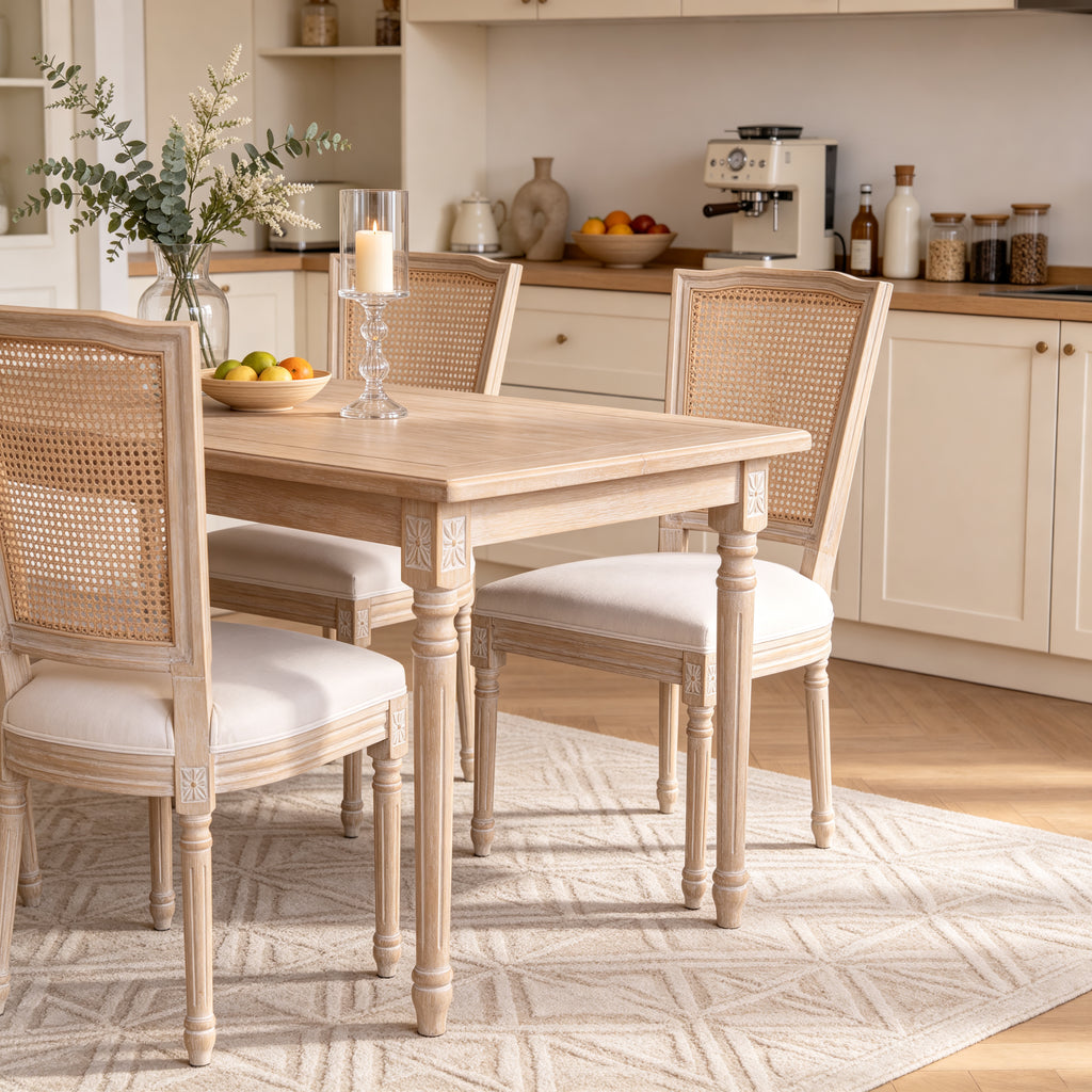 Chaises à manger à la campagne française Ensemble de 2