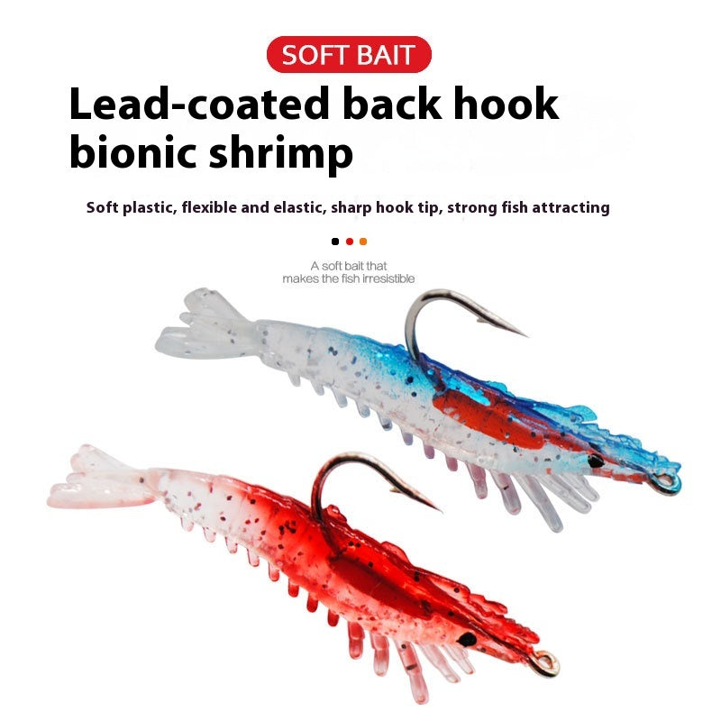 Lure Pack de Lure de Lure de Crevette Douce de Plomb