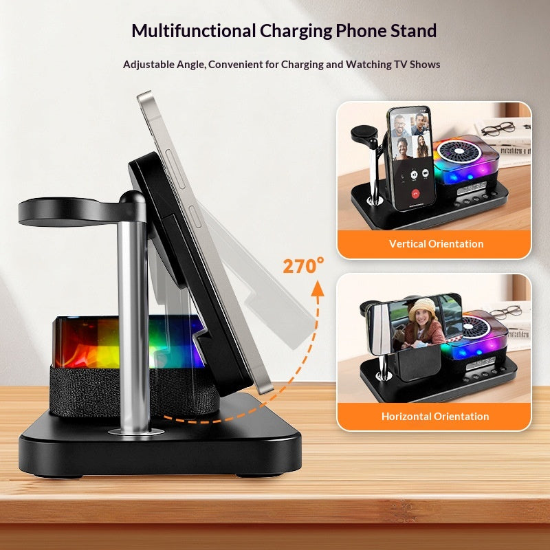 Support de charge sans fil magnétique 8-en-1 avec plusieurs fonctions