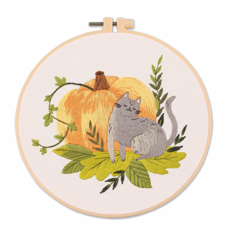 Broderie de chat Pattern Diy Matériau Package Kit