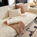 Sofa Coussin simple antidérapant de style crème polaire épais