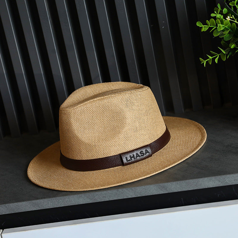 Chapeau de soleil de style britannique pour hommes parfait pour la plage