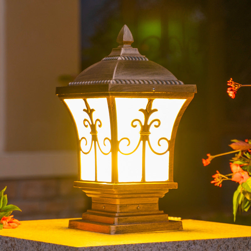 Phares de la colonne solaire Projecteurs muraux de jardin