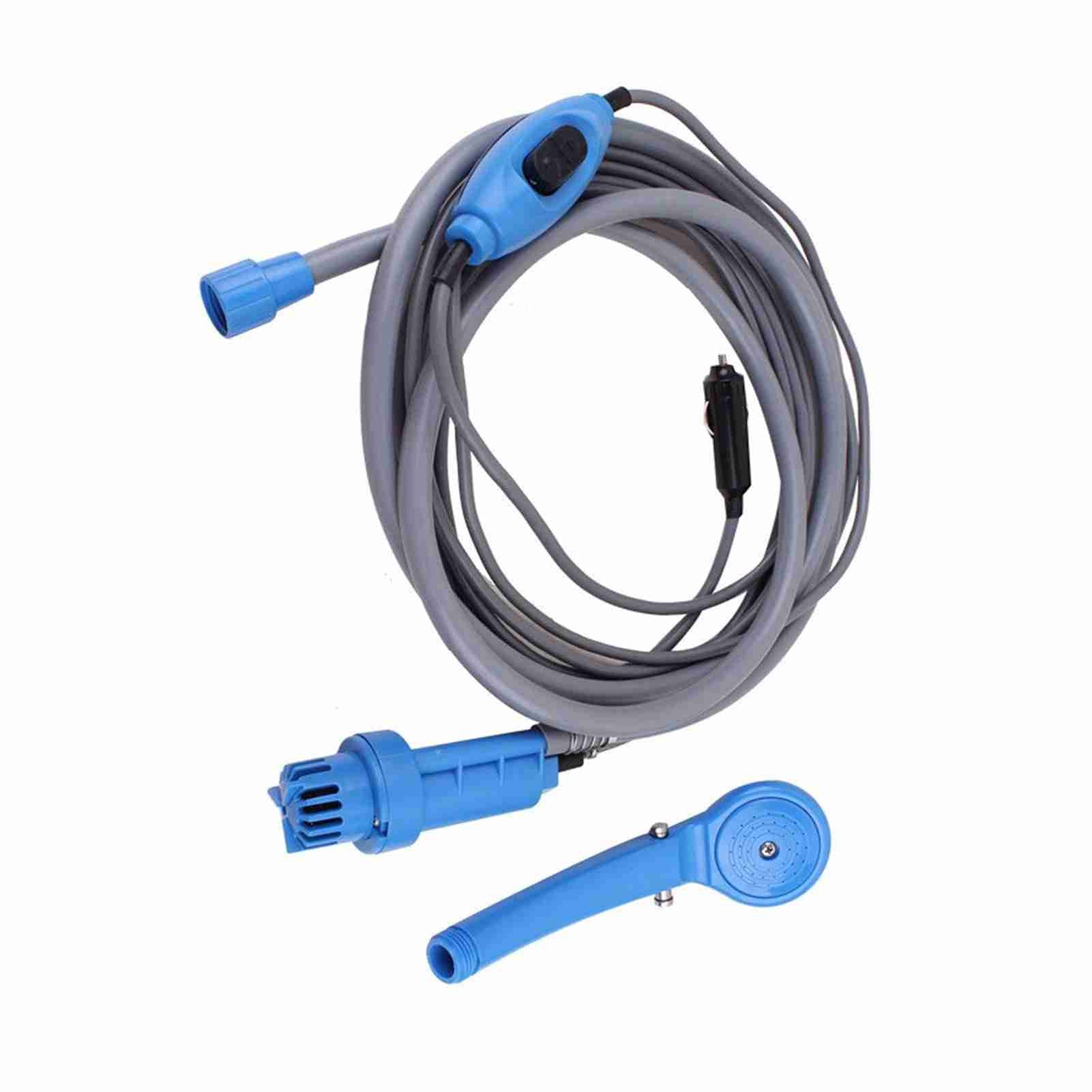Portable Camping Douche Débit d'eau réglable Vaporisateur de douche extérieure étanche 2,5 L/min