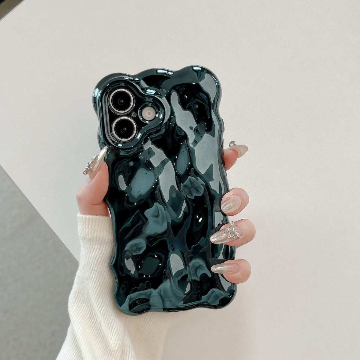 Niche Advanced Sense Plating Shell Cas de téléphone applicable