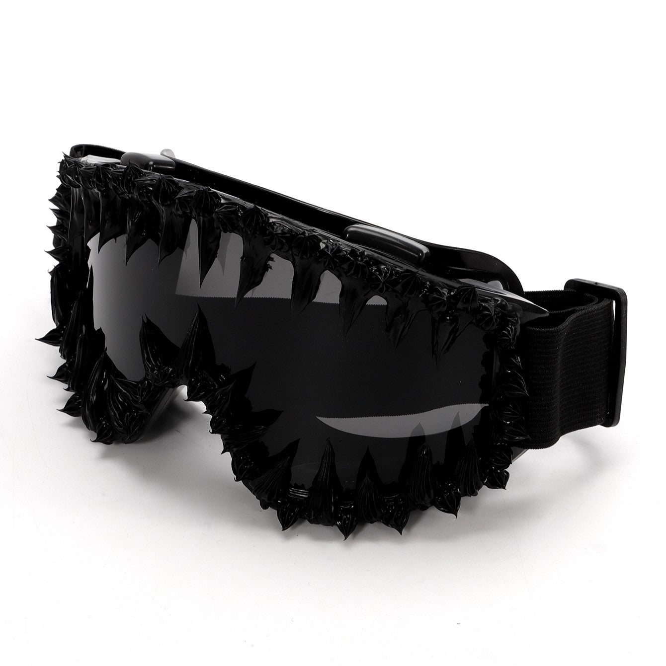 Lunettes de soleil réfléchissantes en résine de rinçage en style Hip-HopRock