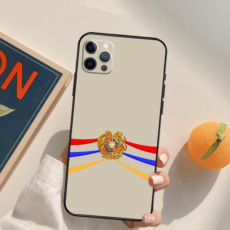Cas personnalisé et minimaliste de téléphone drapeau arménien