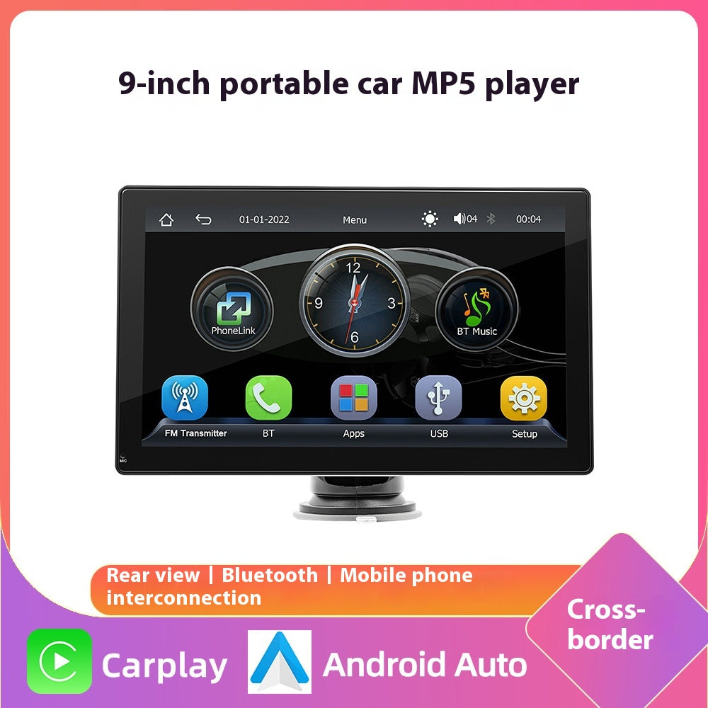 9 pouces Portable Carplay Central Control Large Screen Véhicule Navigation Accès Internet WiFi