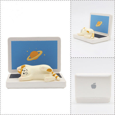 Sac à Toast Cat Couple Petit cadeau Résine synthétique Support de téléphone portable