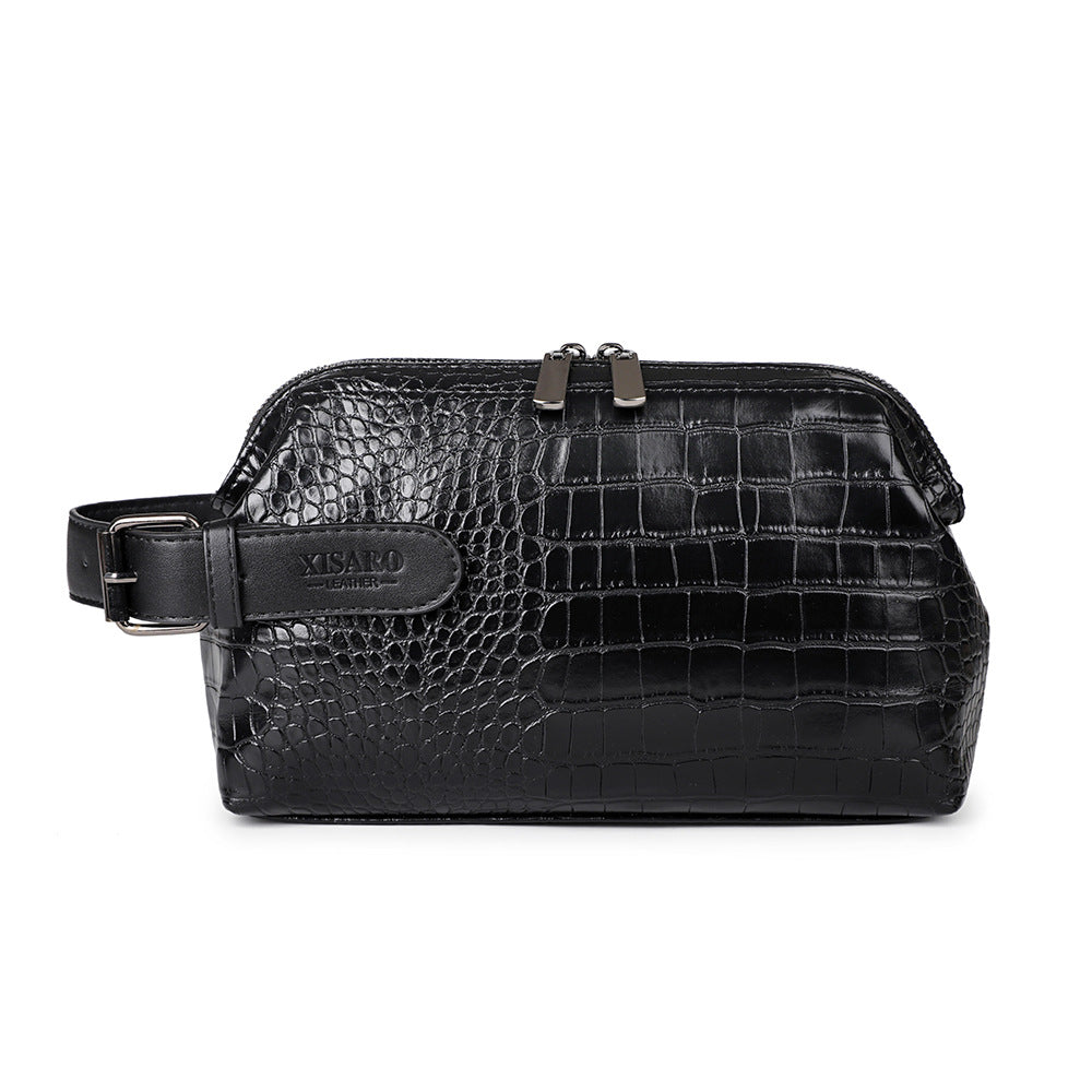 Sac à main en cuir souple pour hommes occasionnel de grande capacité