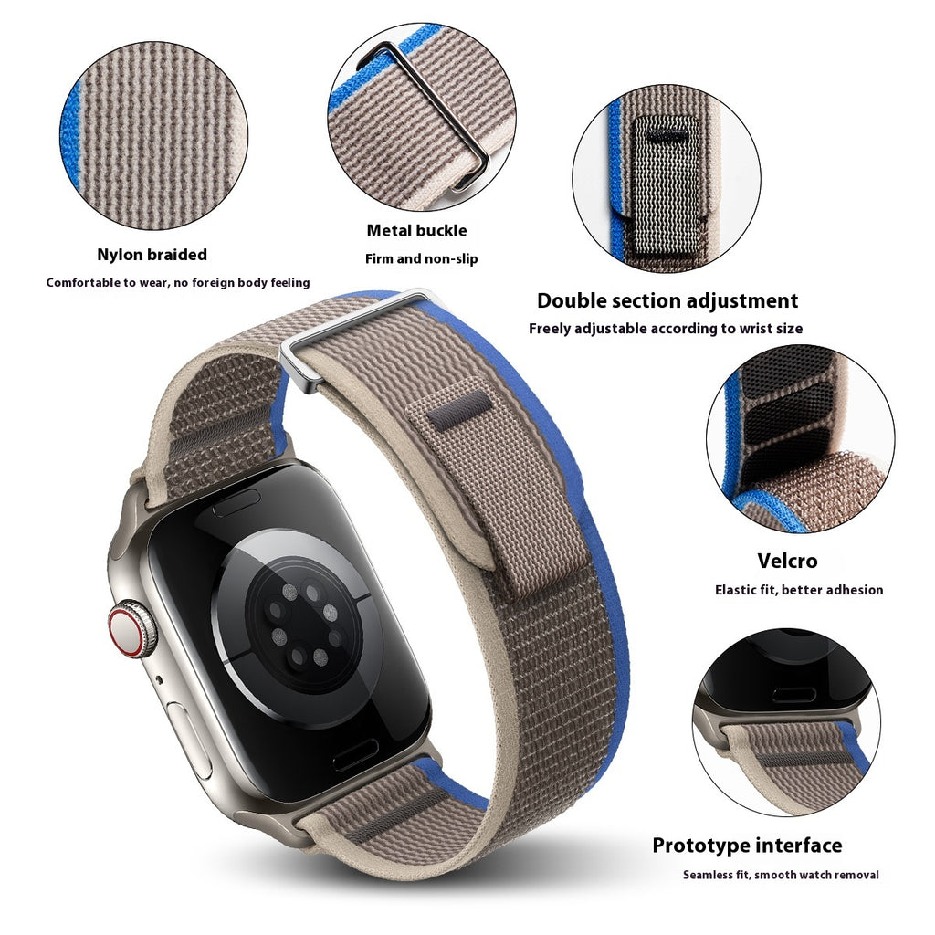 Convient pour la bande de montres Wild Trail Loop Nylon Deux sections modifiées