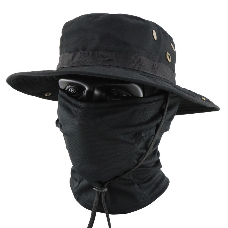 Protection solaire extérieure multifonctionnelle Chapeau de pêche respirant à bord rond