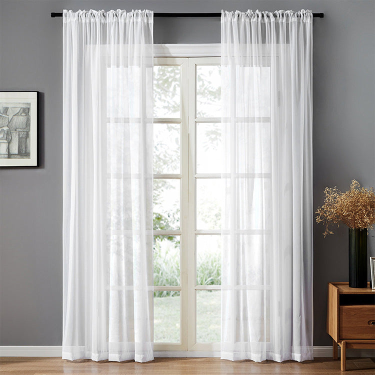 Coton moderne et simple de couleur pure Et écran de fenêtre de lin