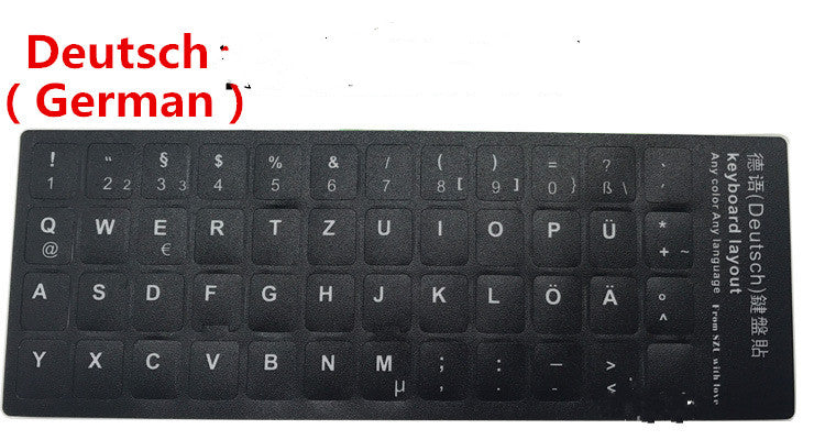 Film de clavier informatique en russe langue étrangère
