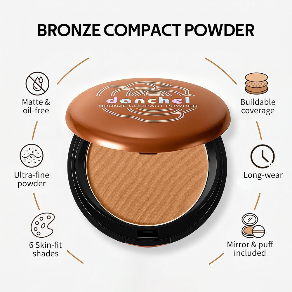 Brown powdered wheat tone bronzer