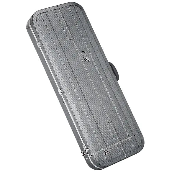 Basse électrique haute qualité Guitar ABS Molded cas dur gris bleu