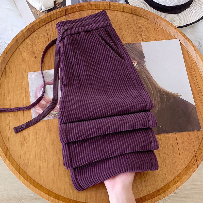 High-waisted straight-leg versatile trousers