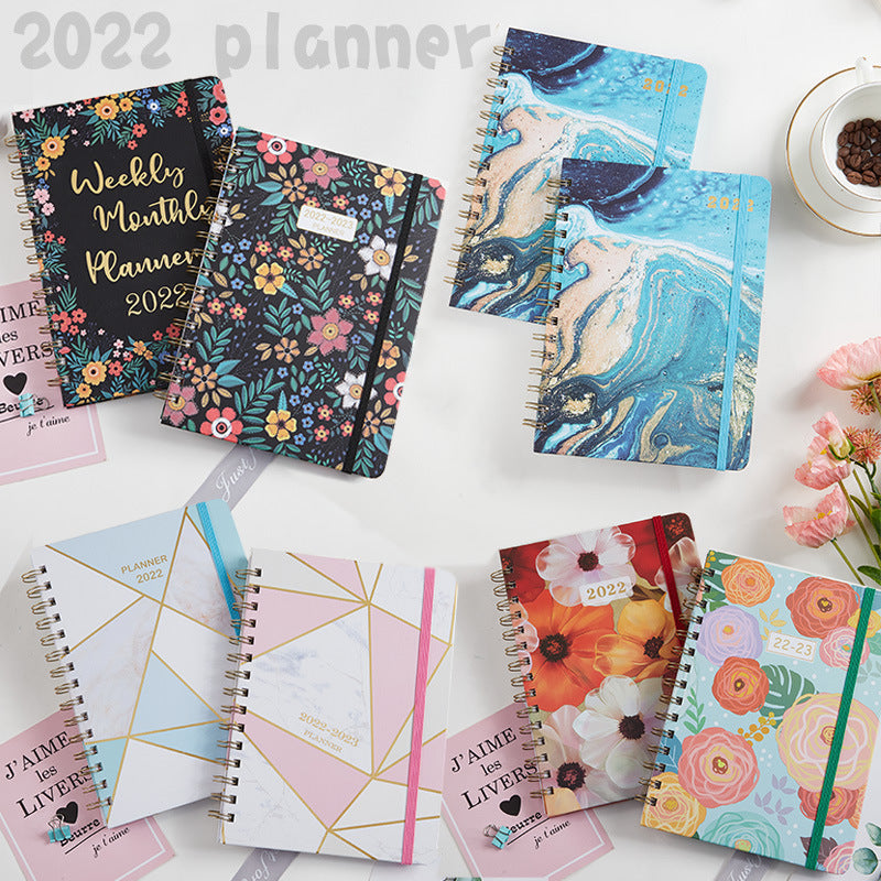 Calendrier annuel A5 Coil Notebook Livre anglais