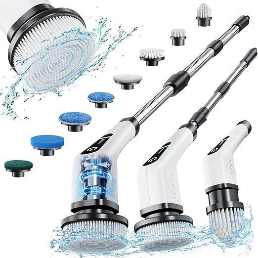 Set de brosse de nettoyage électrique multifonctions pour cuisine et salle de bains