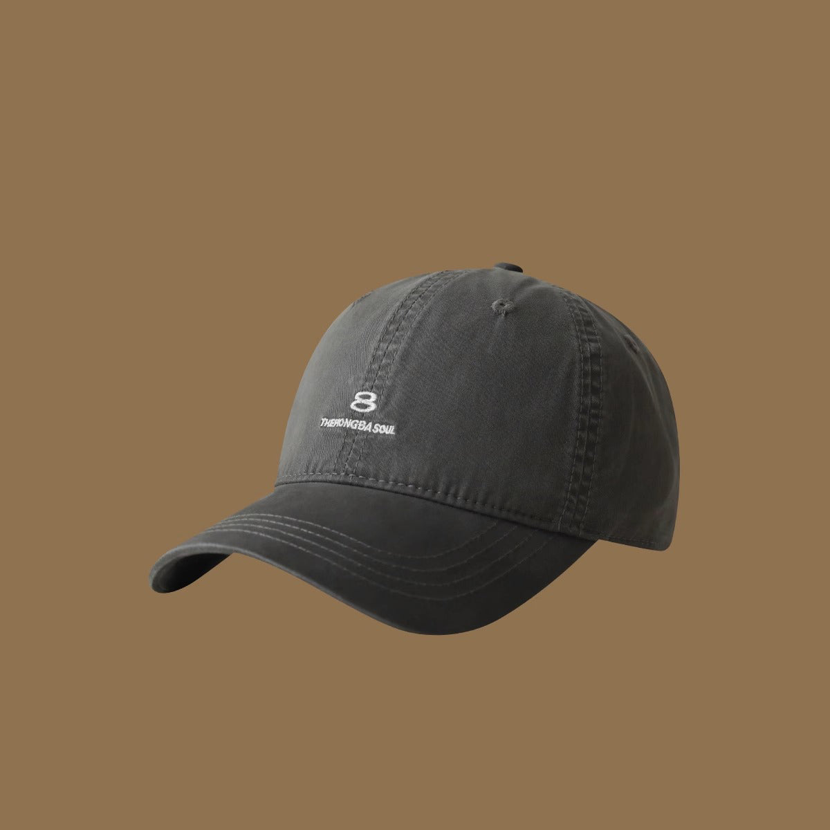Les lettres brodées de couleur solide pour hommes et femmes 8 Soft Top Ajustable Mode C