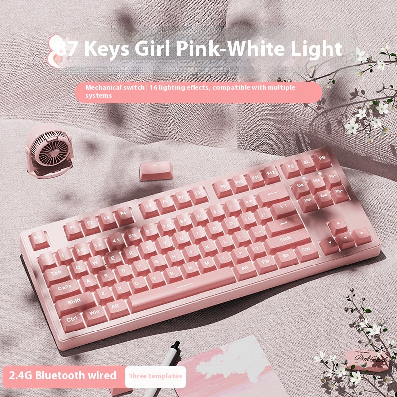 Jeu de bureau sans fil Bluetooth Clavier mécanique trois modèles