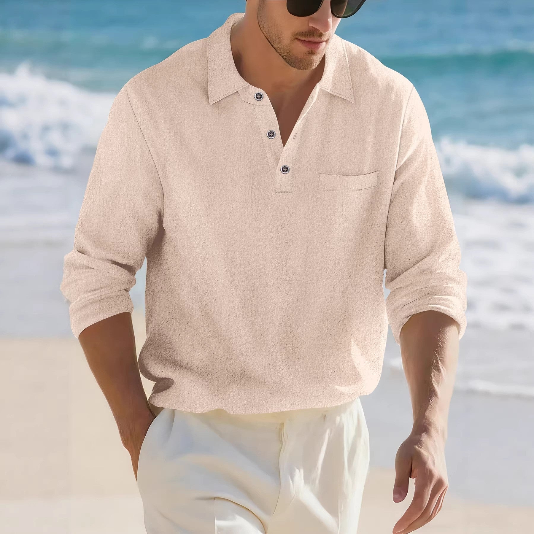 Transcription Col Casual En haut en couleur solide