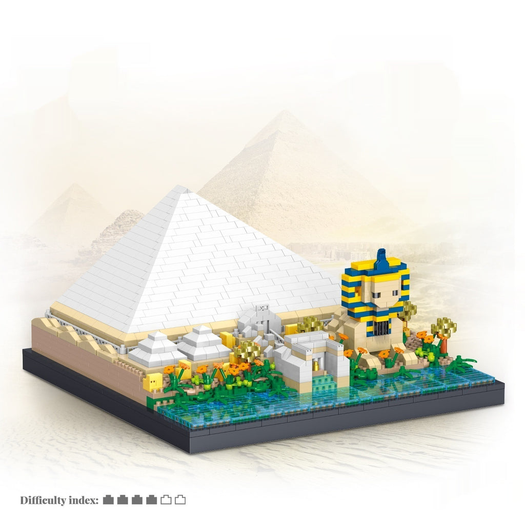 Pyramide Ancient Architecture Model Micro Diamond Particle Building Blocs Haute Difficulté