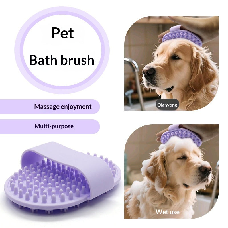 Pet Silicone brosse de bain outil de nettoyage spécialisé pour les chats et les chiens