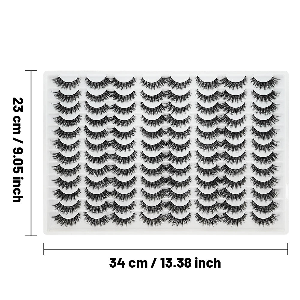 Les faux cils 3D sont multicouches