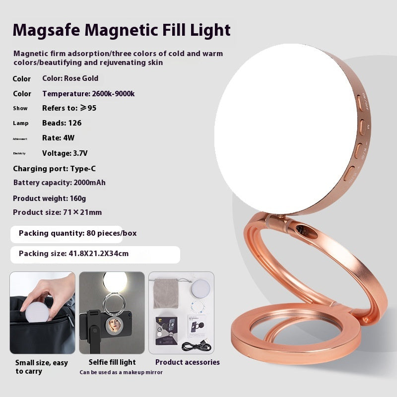 Photographie de lumière de remplissage de téléphone mobile magnétique