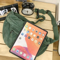 Sac en toile Corduroy Grande capacité Casual Epaule et Crossbody Sac