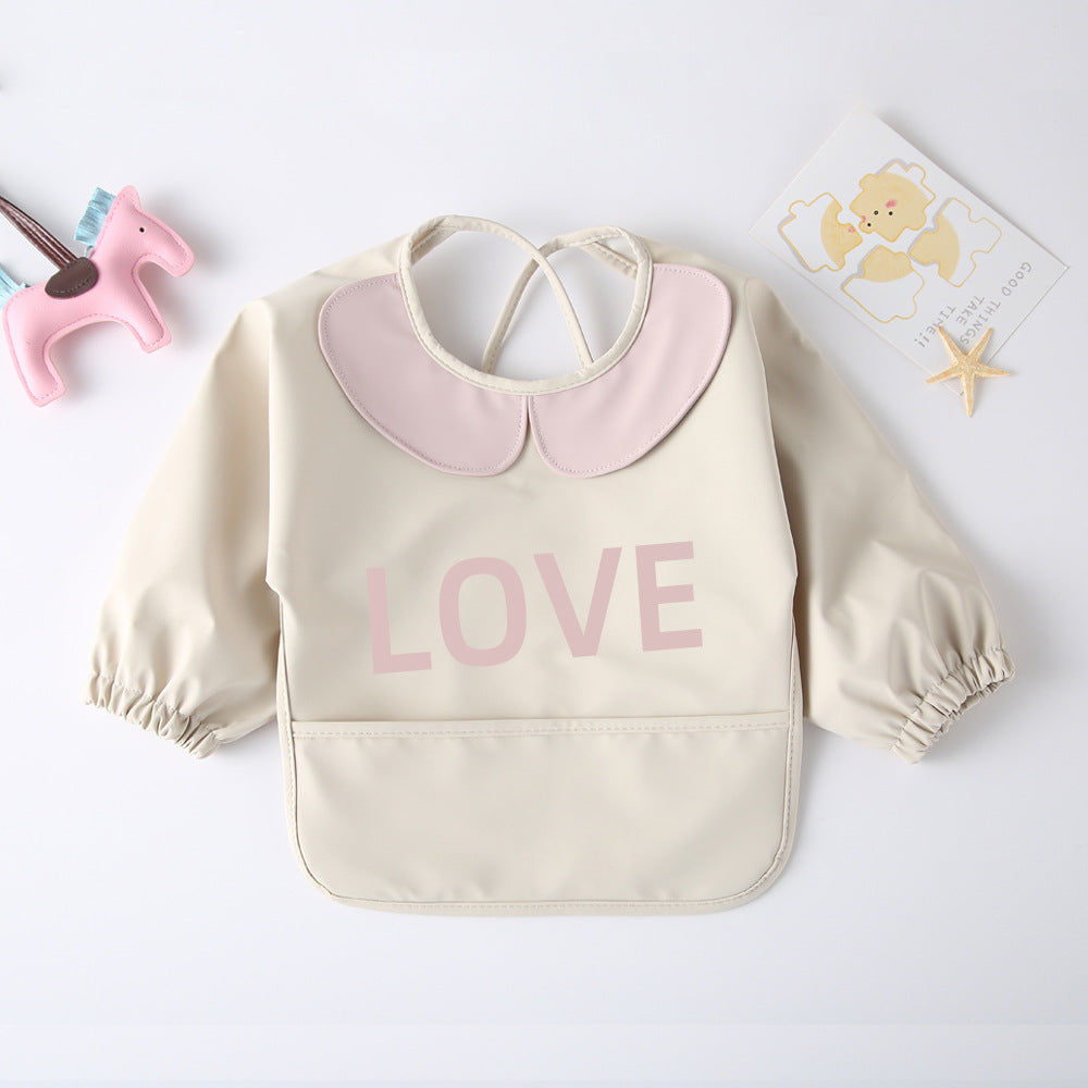 Bébé Bib à manches longues imperméable