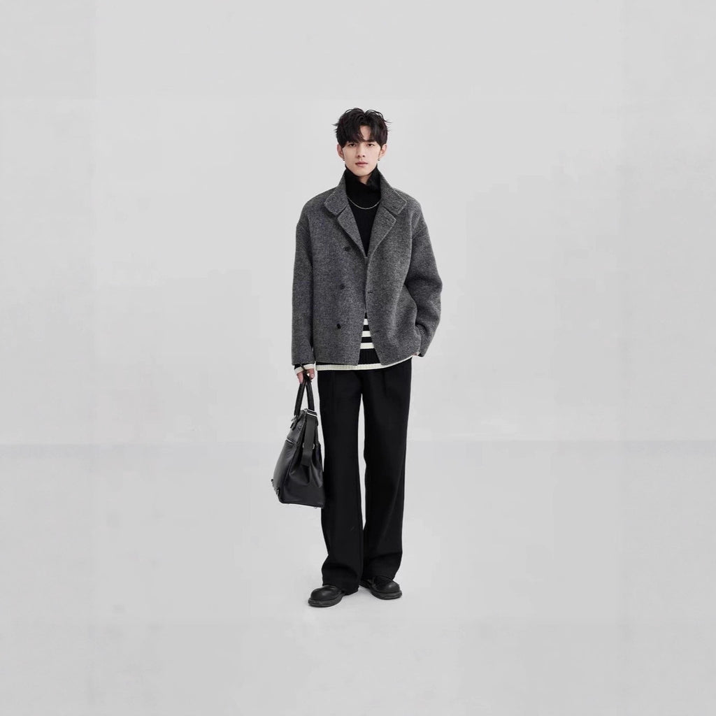 Manteau de laine haut de gamme pour hommes Automne Et l'hiver