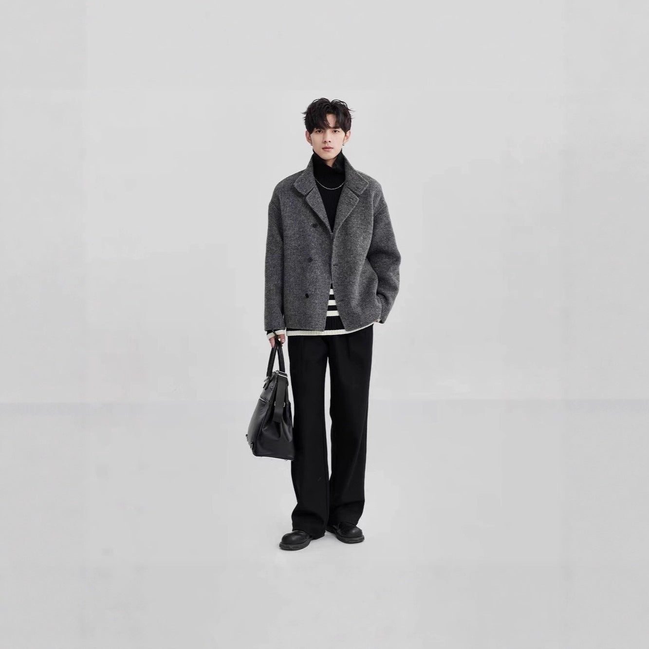 Manteau de laine haut de gamme pour hommes Automne Et l'hiver