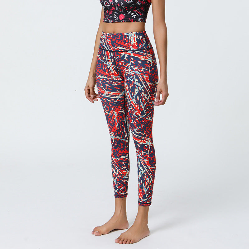 Leggings de yoga imprimés pour femmes