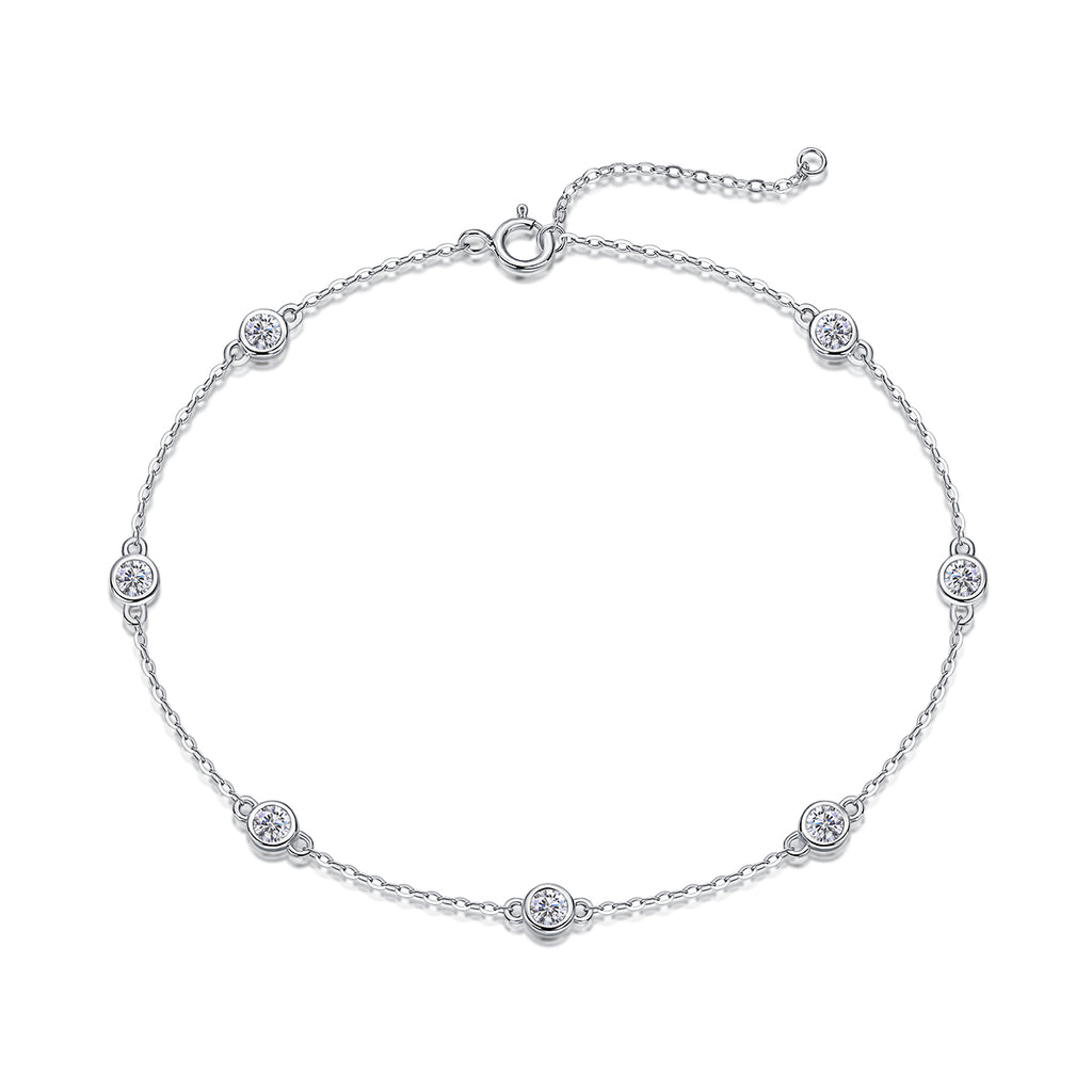 Bracelet S925 Argent 1.4g Moissanite