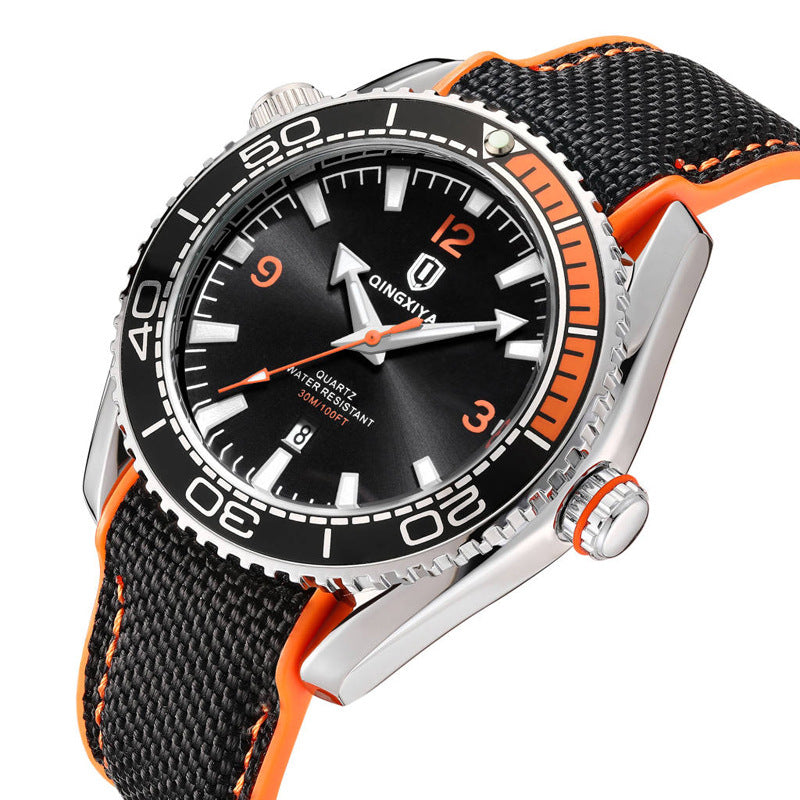 Sports Quartz Montres hommes silicone strap calendrier imperméable mode