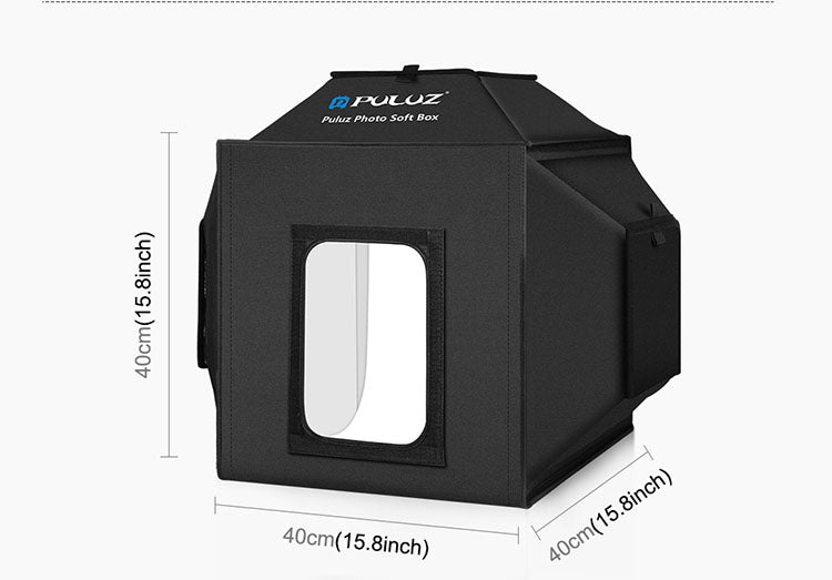 40cm Small Folding LED Studio Product Photo Light Box Simple Shooting Light