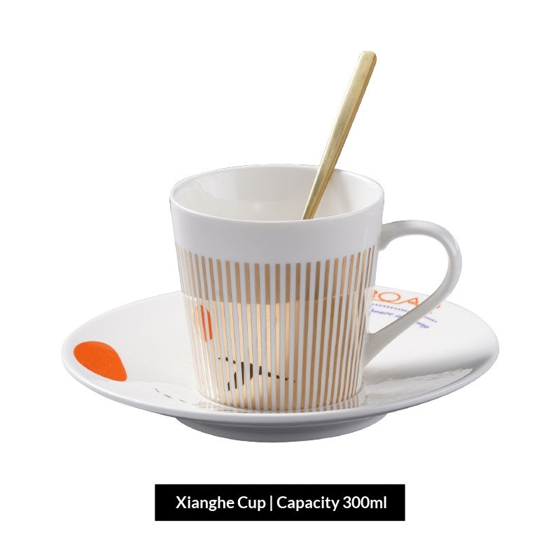 Creative Moer Stripe Six modèles Réflexion physique dynamique Coupe de café en céramique
