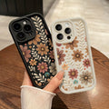 Étui de téléphone d'échelle Classic Flower Design résistant aux gouttes
