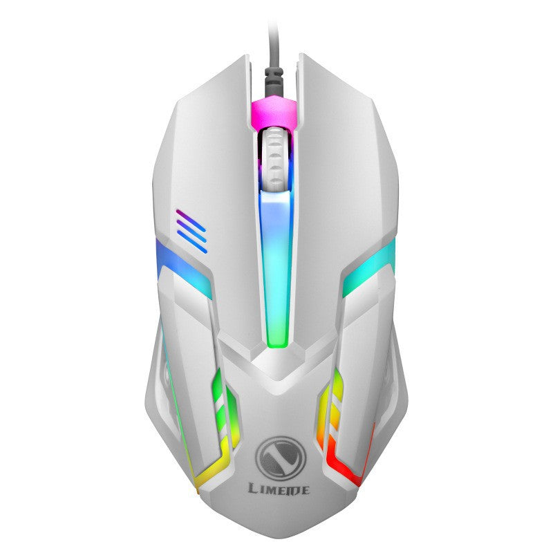 Wired backlit USB gaming mouse for competitive play