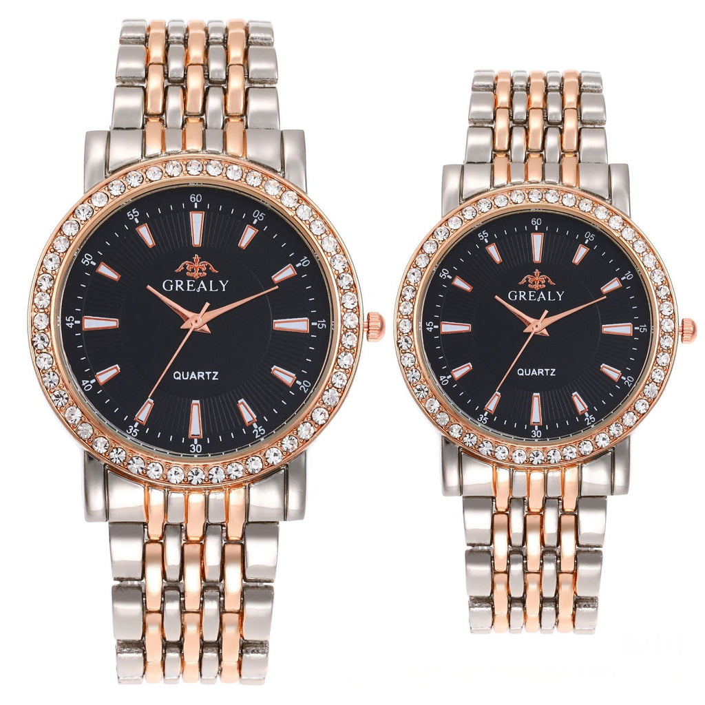Men's and Women's Quartz Dress Couple Watches Business Gift